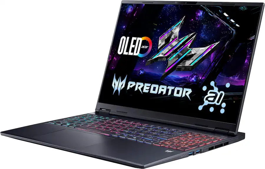 ACER PREDATOR HELIOS NEO 16S AI FRONT OPEN RIGHT SIDE