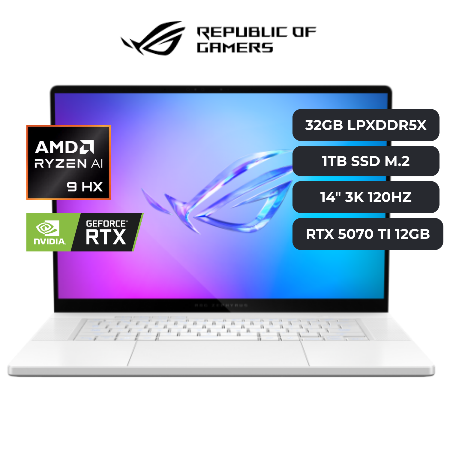 ASUS ROG ZEPHYRUS G14 RYZEN 9 370 RTX 5070 TI