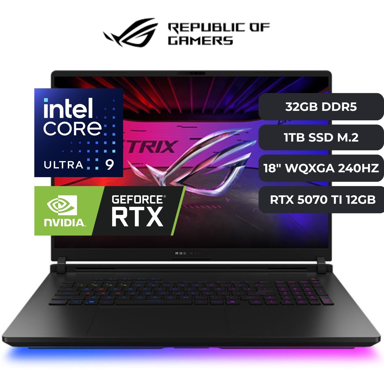 ASUS ROG SCAR 18 CORE ULTRA 9 275HX RTX 5070 TI
