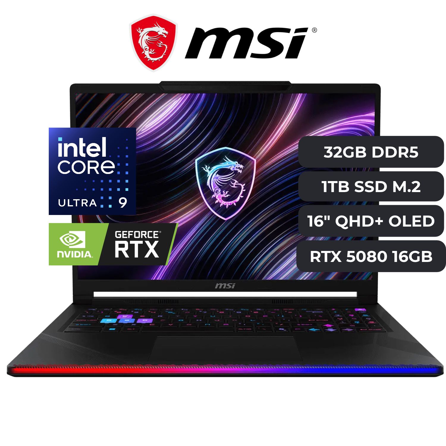 MSI RAIDER 16 MAX HX ULTRA 9 290HX RTX 5080 16GB